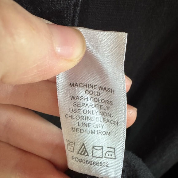 Jessica London Women’s 4X Linen blend black blouse minimalist Lagenlook comfort - Picture 10 of 12